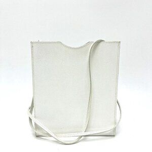 HERMES Onimetu Pochette bag Shoulder Bag Leather White